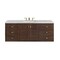 James Martin Vanities Amberly 60in Single Vanity, Mid-Century Walnut w/ 3 CM Eternal Jasmine Pearl Top 670-V60S-WLT-3EJP - alternate 7